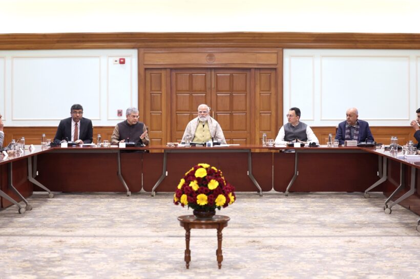 prime-minister-modi-chaired-a-roundtable-meeting-with-indian-ai-startups